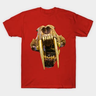 Saber Toothed Tiger Skull T-Shirt